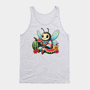 Watermelon bee Tank Top